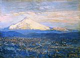 childe hassam Mount Hood painting